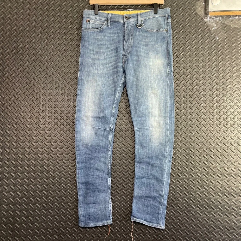 Wright's Blue Light Washed Standard Denim‎ Jeans Casual Wear Men's Size 31